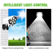 Solar Light Outdoor Motion Sensor Security Camera Shaped Dummy Wall Lamp (1 Pc) - Super Bachat