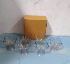 Serving Dessert Bowl Set - 6pcs Ice Cream, Salad, and Fruit Bowls (Brown Box) - Super Bachat