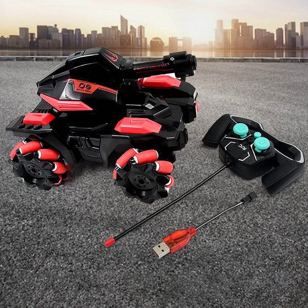 New Remote Control Vehicle 4wd Off Road Climbing Vehicle Water Bomb Armored Tank Battle Launcher Boys' Children's Toy Car (1 pc / With Remote) - Super Bachat