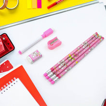 Kids' Stationery Kit: Wooden Pencils, Sharpener, Eraser, Diary (8 Pc Set) - Super Bachat