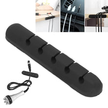 5 Slot Cable Clips - Silicone Adhesive Cord Management Organizer (1 Pc / 5 Slot) - Super Bachat