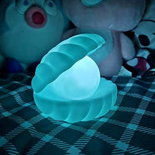 Pearl Shell Night Lamp Decorate Desk Lights Nursery Toy Lamp Led Pearl Shell Night Lights for Bedroom & Home (Small Battery Operated) - Super Bachat