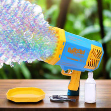 69 Holes Big Rechargeable Powerful Machine Bubble Gun Toys for Kids Adults, Bubble Makers, Big Rocket Boom Bubble Blower Best Gifts - Super Bachat
