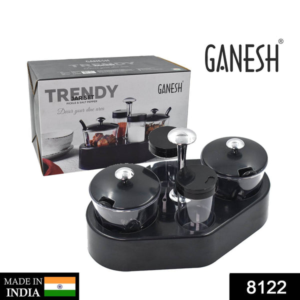 Ganesh rendy Condiment set For Kitchen Transparent jar For Easy To Access Spice 1 Piece Spice Set (Plastic) - Super Bachat