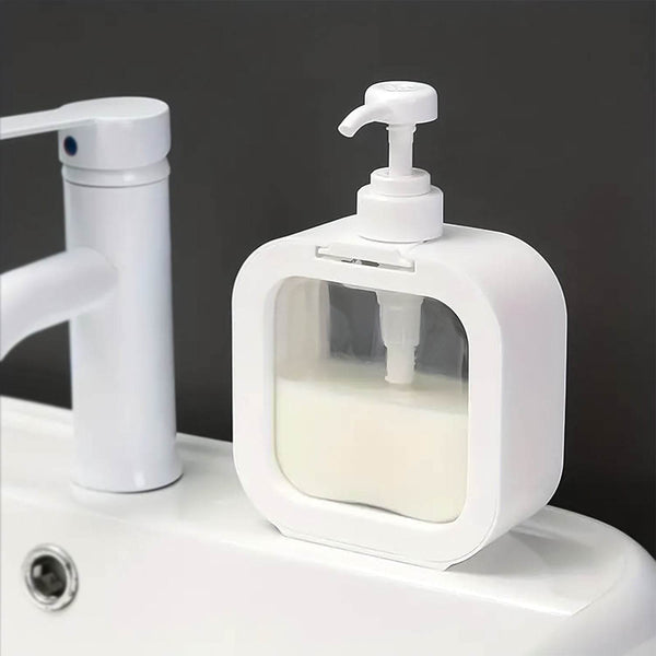 Snap sink Dispenser Plastic Clear Empty Pump Lotion Bottles (1 Set) - Super Bachat