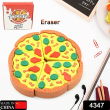 3D Pizza Slices Kids Favourite Food Eraser, Pizza 7 slice eraser for kids Adults fast food lover Stationary Kit Fancy & Stylish Colorful Erasers, for Return Gift, Birthday Party, School Prize - Super Bachat