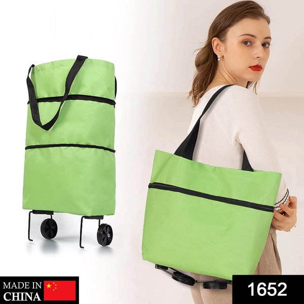 Folding Cart Bags Trolley Shopping Bag For Travel Luggage - Super Bachat
