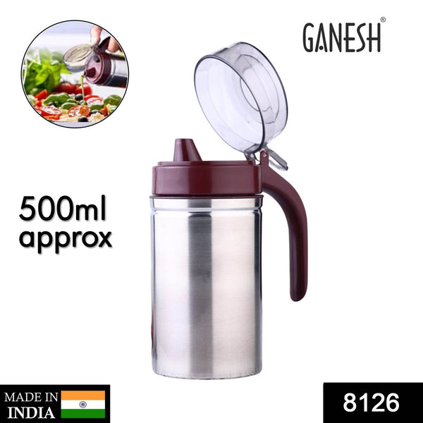 Oil Dispenser Stainless Steel with small nozzle 500ML Oil Container. - Super Bachat