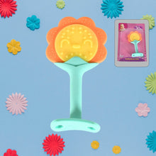 Baby Silicone Teether, Fruit Teether for Toddlers,100% Food Grade Silicone Teether, Non-Toxic & Latex Free Suitable for Kids Above 3 Months Sunflower, Moon Shape(1 Pc) - Super Bachat