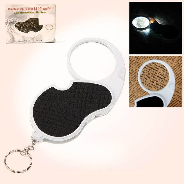 Double-Magnification Led Magnifiers with Light (1 Pc / Big) - Super Bachat