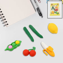 3D Mix Design Fancy & Stylish Colorful Erasers, Mini Eraser Creative Cute Novelty Eraser for Children Different Designs Eraser Set for Return Gift, Birthday Party, School Prize (1 Set) - Super Bachat