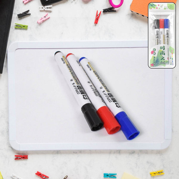 Mix Color Marker Pen used in all kinds of school, college (3 Pcs Set) - Super Bachat