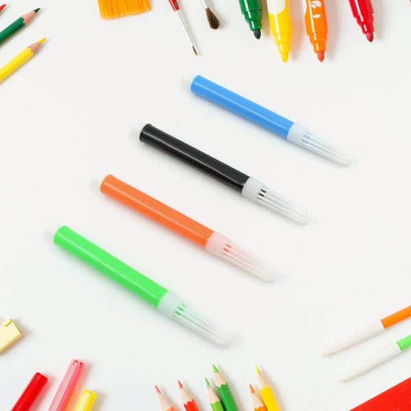 Marker Pen Color, Drawing Art Set for Kids Crafts Kit Children Gift Painting Birthday Gift for Beginner and Serious Artists, Art Supplies Waterproof Writing for DIY Crafts (4 Pcs Set) - Super Bachat