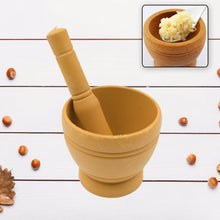 Mortar and Pestle Set for Spices, Okhli Masher, Khalbatta, Kharal, Mixer, Natural & Traditional Grinder and Musal, Well Design for Kitchen, Home, Herb - Super Bachat