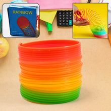 Rainbow Spring, Rainbow Spring Toys, Slinky, Slinky Spring Toy, Toy for Kids, for Kids Adults of All Age Group, for Birthdays, Compact and Portable Easy to Carry (1 Pc) - Super Bachat