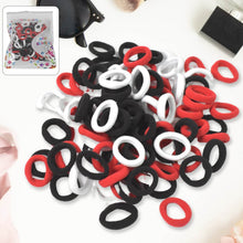 Small Hairbands Bands for Hair Rubber Bands (Pack of 50 / Multicolour) - Super Bachat