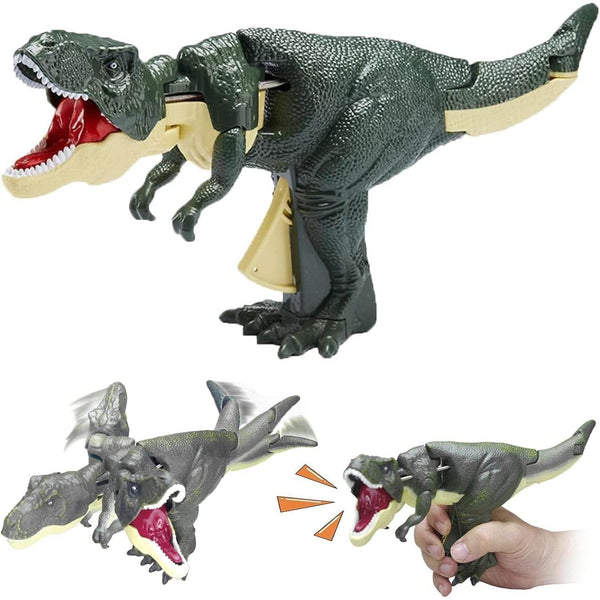 Dinosaur Roaring Toys Trigger, Dinosaurs Toys with Dinosaur Sound Lighting Model Vibrating Head Moving (3 + Years / 1 Pc) - Super Bachat