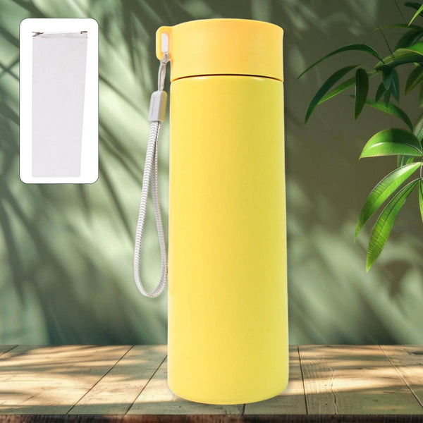 Vacuum Insulated Stainless Steel, Double walled (500 ML Approx / Mix Color & Design) - Super Bachat