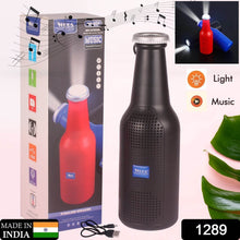 Bottle-Shaped Wireless Bluetooth Speaker with FM, USB & AUX Support - Super Bachat