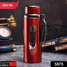 800ml Stainless Steel Water Bottle for Men Women Kids | Thermos Flask | Reusable Leak-Proof Thermos steel for Home Office Gym Fridge Travelling - Super Bachat