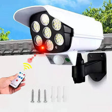 Solar Light Outdoor Motion Sensor Security Camera Shaped Dummy Wall Lamp (1 Pc) - Super Bachat