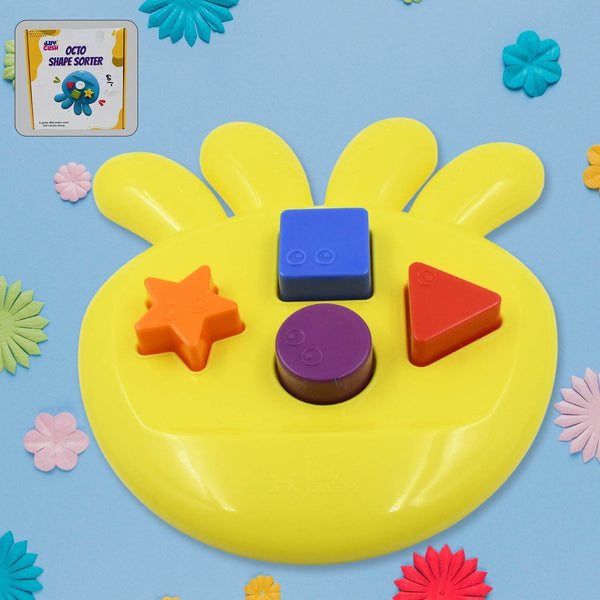 octo Shape sorter Toy Game That Make Your Kid's brain Sharp, Increase Grasping And Sorting Power Education Learning For Girls & boy, Gift Product (1 Pc)  - Super Bachat