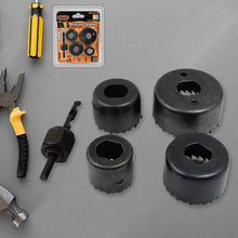 32 / 38 / 44 / 54 mm Hole Saw Cutter with Mandrel 32-54 mm (5 Pcs Set) - Super Bachat