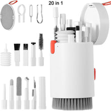 Keyboard Cleaner Kit, 20-in-1 Laptop Phone Screen Cleaning Kit, Keyboard Cleaning Kit with Electronic Cleaning Brush Spray for AirPods Pro, iPhone Pro, Camera, Computer Cleaning  - Super Bachat