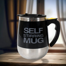 Self Stirring Mug With Lid used in all kinds of household and official places for serving drinks, coffee, any types of beverages etc. (1 Pc / 400 ML) - Super Bachat