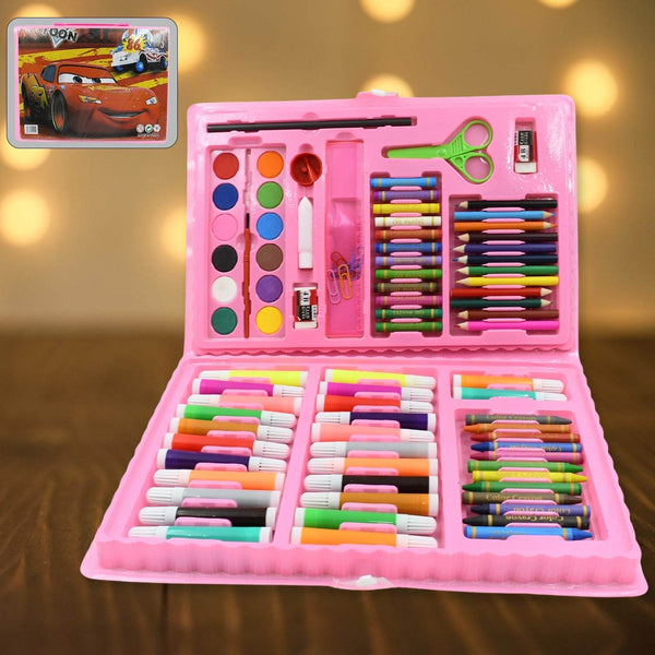 17978 Art Set Kids Art Supplies Coloring Case Kit Painting & Drawing Sets for Kids Boys Girls Gifts Toys Age 4 & Above - Mix Colors, Kids Colorful Bag (86 Pcs Set) - Super Bachat