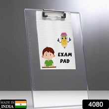 Transparent Premium Exam Pad with Centimeter Measuring Side for Students - Super Bachat