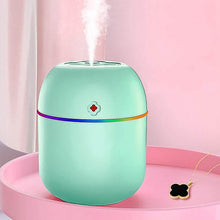 Portable Lighting Mini Humidifier, USB Personal Desktop Air Humidifier for Baby Bedroom Travel Office Home with Light, Cool Mist Humidifier, Essential Oil Diffusers, Cool Mist Humidifiers (250 ML) - Super Bachat