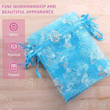 Organza Return Gift Bags Small Mesh Bags Drawstring Gift Bags Christmas Drawstring Organza Gift Bags, Wedding Party Festival Gift Bags, Jewellery Packing Pouch Dry Fruit Pouch 10×12 Cm (100 Pcs Set) - Super Bachat