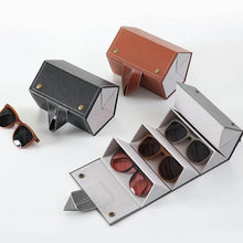 5 Slots Sunglasses Organizer Box, Glass Holder Box, spectacle case of sunglasses, Specs case, Foldable Travel Glasses Case Storage (1 Pc) - Super Bachat