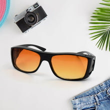 Protect Sunglasses | Clear Vision Glasses for Driving Car & Bike Riding Yellow/Black Glasses for Men and Women - Super Bachat