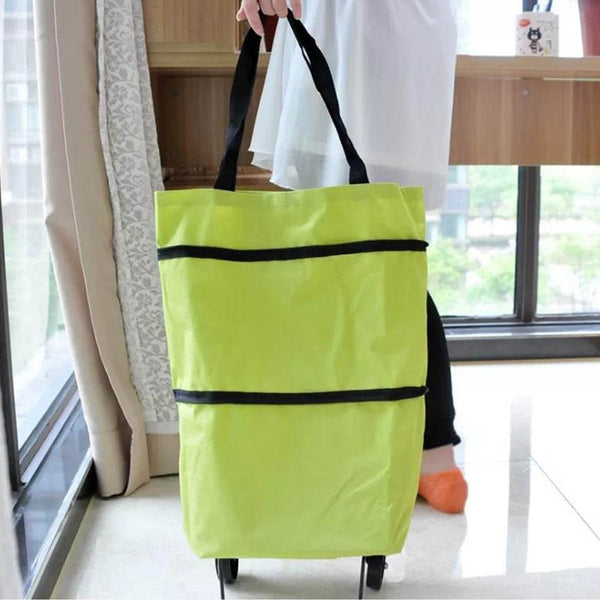 Folding Cart Bags Trolley Shopping Bag For Travel Luggage - Super Bachat