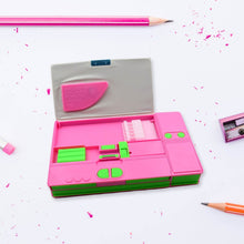 Multi Purpose Gadget Jumbo Pencil Box Compass With Calculator Jumbo 2 Side Slot Geometry Box Compass Use School , Traveling & Studio - Super Bachat