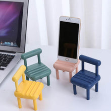 Mobile Phone Holder, Mini Chair Cell Phone Stand, Portable Smartphone Dock, Cellphone Holder for Desktop Design Compatible with All Mobile Phones (1 Pc) - Super Bachat