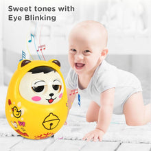 Musical Roly Poly Toys for Baby | Push and Shake Wobbling Toy with Music | Tumbler Doll Toy for Babies | Sound Balancing Doll Toys for Baby Boys, Girls 8+ Months Multicolor (1 Pc) - Super Bachat