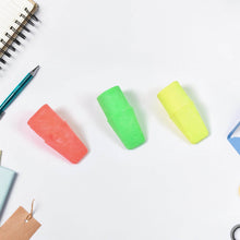 Pencil Top Eraser Rubber Erasers (1 Pc / Mix Colour & Design) - Super Bachat