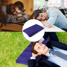 Velvet Air Inflatable Travel Pillow (Blue) - Super Bachat