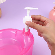 Double Layer Liquid soap Dispenser with Pump and Sponge, Practical for Hotel Sink Clear, Soap Dispensing Liquid Pump Bottle for Home, Kitchen Rectangle ( 2 in 1 ) - Super Bachat