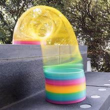 Rainbow Spring, Rainbow Spring Toys, Slinky, Slinky Spring Toy, Toy for Kids, for Kids Adults of All Age Group, for Birthdays, Compact and Portable Easy to Carry (1 Pc) - Super Bachat