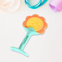 Baby Silicone Teether, Fruit Teether for Toddlers,100% Food Grade Silicone Teether, Non-Toxic & Latex Free Suitable for Kids Above 3 Months Sunflower, Moon Shape(1 Pc) - Super Bachat