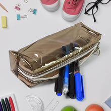 Plastic Transparent Pencil Pouch With Zipper (1 Pc) - Super Bachat