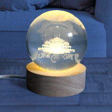 3D Crystal Ball lamps for Bedroom 3D Lamps for Home Decoration 3D Crystal Ball Night Light Gifts for Women Gifts for Men Room Decor Items for Bedroom for Friend and Family (1 Pc) - Super Bachat