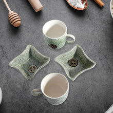 Ceramic Tea / cups / Mug Set Including Snacks / Serving Bowl Milk Cup, Coffee Cup, Tea Cup, Breakfast Cup, Drinking Mug or Outdoor for Household, Gift for Birthday, Wedding Party (4 Pcs set) - Super Bachat