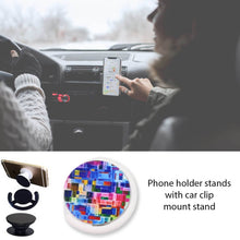 Fashion design pop up mobile phone grip holder smart phone bracket, Phone Stand & Grip with popclip car mount flowers pasley - Super Bachat