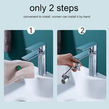 Splash Faucet Filter Faucet, 1080 Rotating Faucet Sprayer Head (1 Set) - Super Bachat