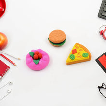 3D Food Shape Fancy & Stylish Colorful Erasers, Mini Eraser Creative Cute Novelty Eraser for Children Eraser Set for Return Gift, Birthday Party, School Prize(5 Pcs Set) - Super Bachat